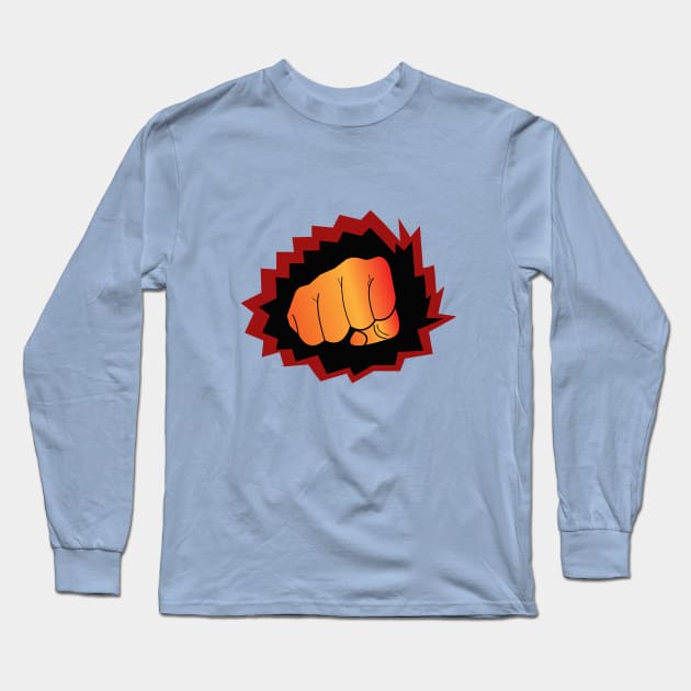 Punch Art Long Sleeve T-Shirt by TeeGrafixss